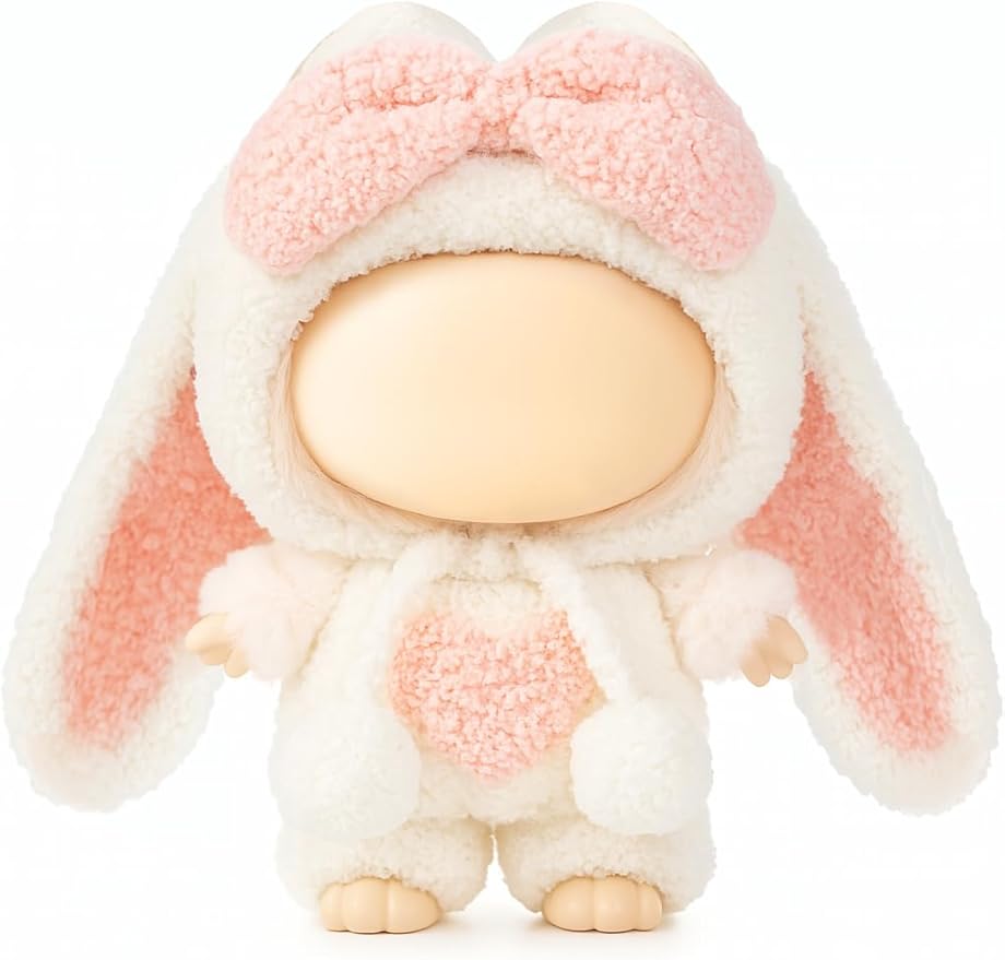 17cm Doll Clothes – Fluffy & Cute Outfits for Designer Dolls | Soft Costumes - Bunny