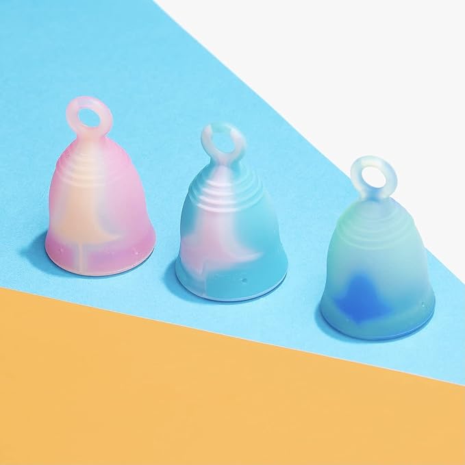 Peachlife Mini Ring Menstrual Cup – Small, Extra Firm | Reusable Silicone Tampon & Pad Alternative with Loop Pull Stem for Easy Removal | Leak-Proof Period Protection with Peachcup