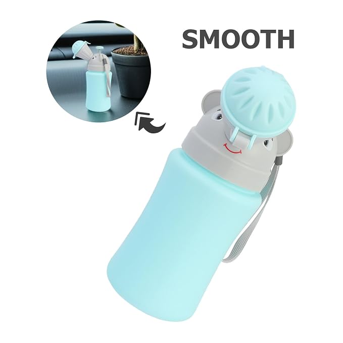 FRCOLOR Portable Car Urinal Bottle with Leakproof Design Mini Potty for Boys Lightweight and Portable Emergency Toilet for Travel Camping Outdoor Use