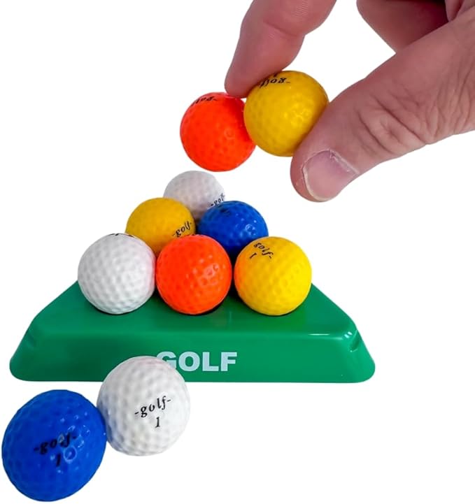 Smarts Pyramid™ 3-Layer Brain Teaser Puzzle – Sports Edition (Baseball, Basketball, Golf, Smiley) (Golf)