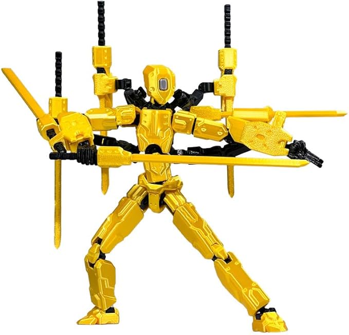 T13 Action Figures Helix Robot 8 Inch, Assembly Completed T 13,3D Printed Robo 13 - The Premium Action Figures for Sci-Fi Enthusiasts Blue (Glows in The Dark)