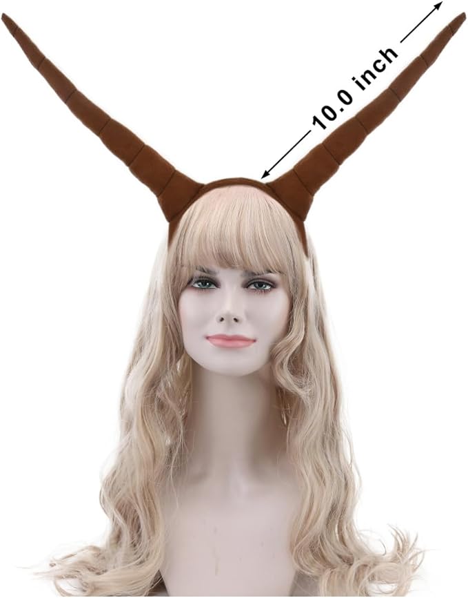 Plush Animal Ears and Horns Headband-Halloween Christmas Festival Theme Party Animal Cosplay Costume Headbands