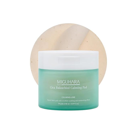 Cica Bakuchiol Calming Pad | Korean Skincare Toner Pad (150ml/5.07 fl.oz.)