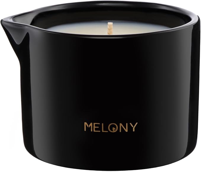 MELONY Massage Candle | Gentle Softening for Nourished, Hydrated, Balanced Skin | 130 g / 4.5 oz | Cruelty + Phthalate-Free (Arcana Rose 22)