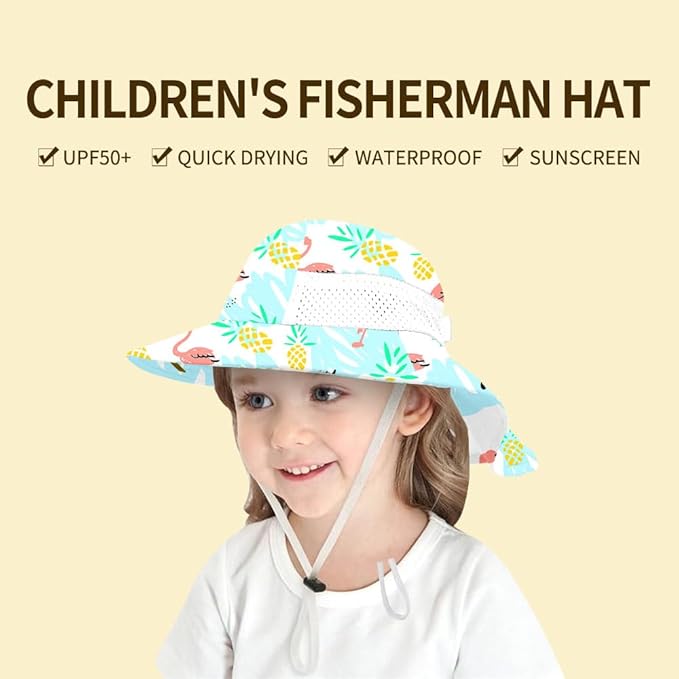 Baby Sun Protection Hat for Infant Toddlers Boys Girls UPF 50+ Sunhat for Outdoor Beach Swim