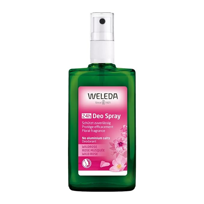 Weleda Wild Rose 24h Deodorant Spray, 3.4 Ounce