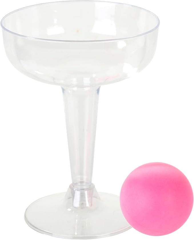 Talking Tables Prosecco Pong Drinking Party Game Includes Balls | Games for Bachelorette Party, Girls Night, Birthday, Bridal Shower, NYE, Christmas, 12 Glasses