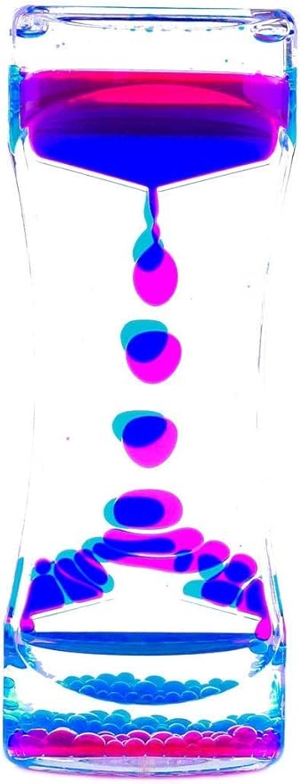 YUE MOTION Liquid Motion Bubbler Visual Sensory Toys, Liquid Timer– New Big Calming Sensory Bubbler Toy- Colorful Liquid Hourhlass for Stocking Stuffers, Novelty Gifts
