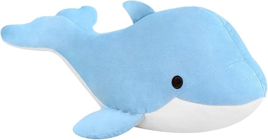 Dolphin Stuffed Animals Plush Pillows Soft Sea Animal Plush Toys Dolls Stuffed Animal Plushies Gifts for Kids (Sky Blue-31Inch)