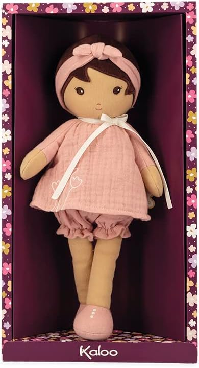 Kaloo - Tendresse - My First Fabric Doll Amadine (Large) - Cuddling with Plush Figure Toys - Forever Friend for Children - Encourages Imaginative Play - Machine Washable Convenience
