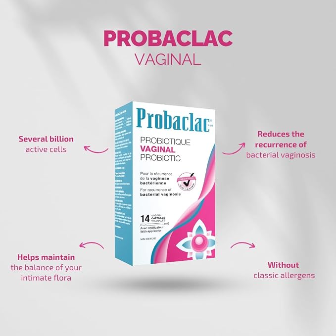 Probaclac Vaginal Probiotic for BV | Bacterial Vaginosis Formula | Clinically Approved | Reduces Recurrence of BV | Balances pH & Maintains Feminine Health | Probiotics for Women (1)