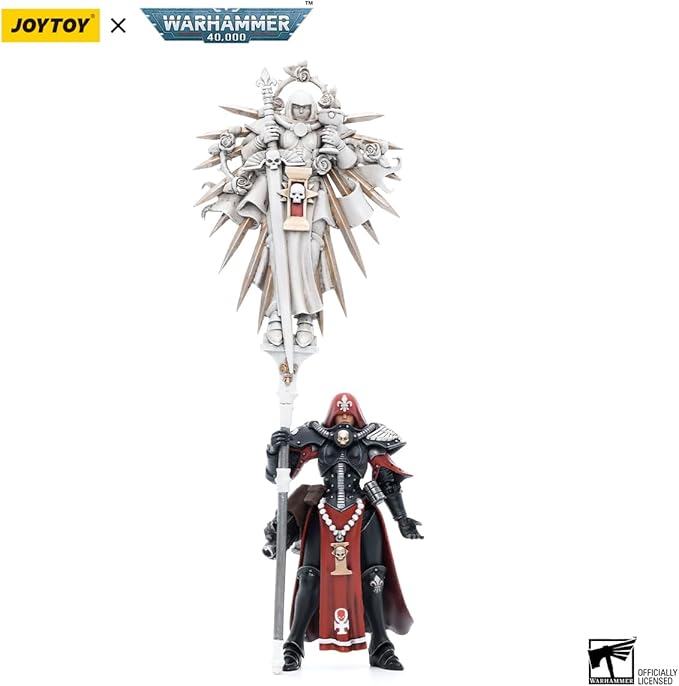 JOYTOY 1/18 Action Figures - Warhammer 40,000 Adepta Sororitas lmagifier Sister Saelon - 4‘’,Classic Character,Collectible,Age 15 and Above