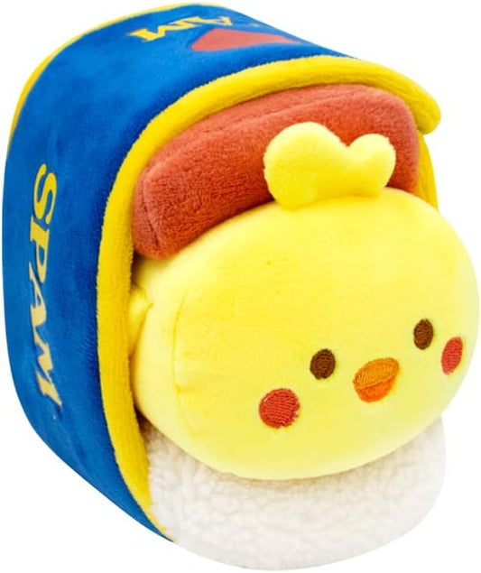 Anirollz Stuffed Animal Plush Toy - Official SPAM Musubi Blanket Outfitz Doll | Soft, Squishy, Warm, Cute, Comfort, Safe| Pillow with Chicken - Birthday Decorations Graduation Gift 6" Chickiroll