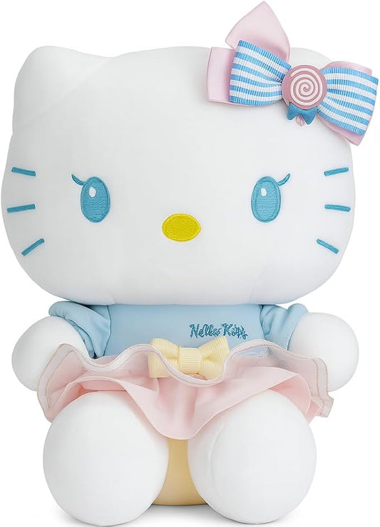AlphaDesignLuxe Kitty Plush 10” Collectible Kitty Plushie Cute Stuffed Animal Toy Adorable Kawaii Doll (Girly)