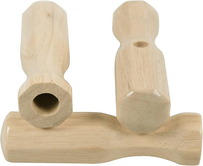 Soccer Table Handles, 5/8 inch Wooden Foosball Handle Grip, 8 Pack