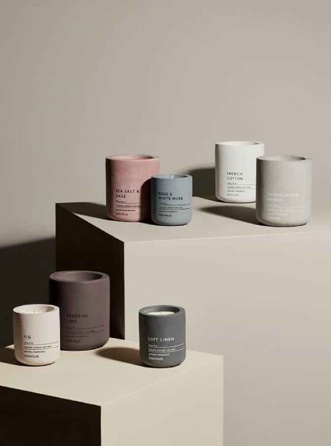 Blomus Fraga Flintstone S Soy Wax Candle Concrete