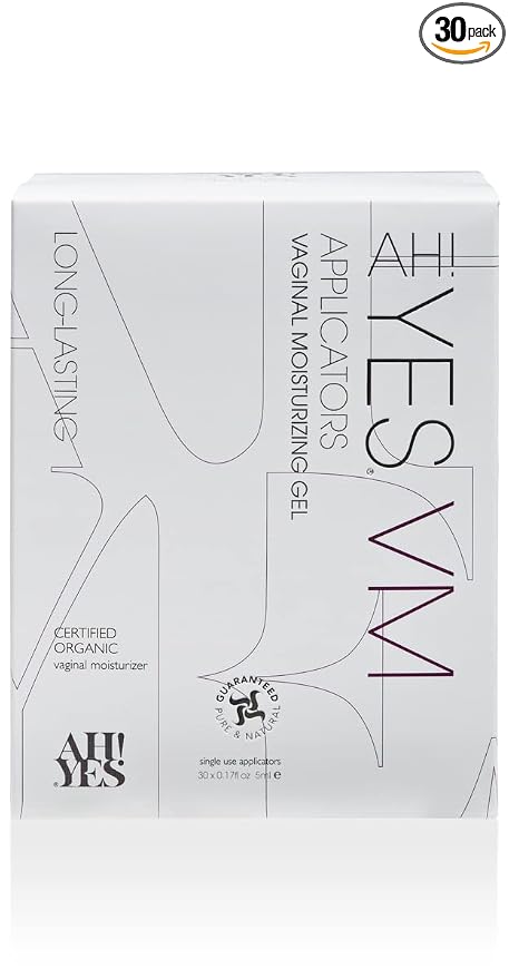 AH! YES VM Vaginal Moisturizer for Vaginal Dryness (30 Applicators) | Water Based, Fast-Acting, Natural Gel Moisturizer, pH matched