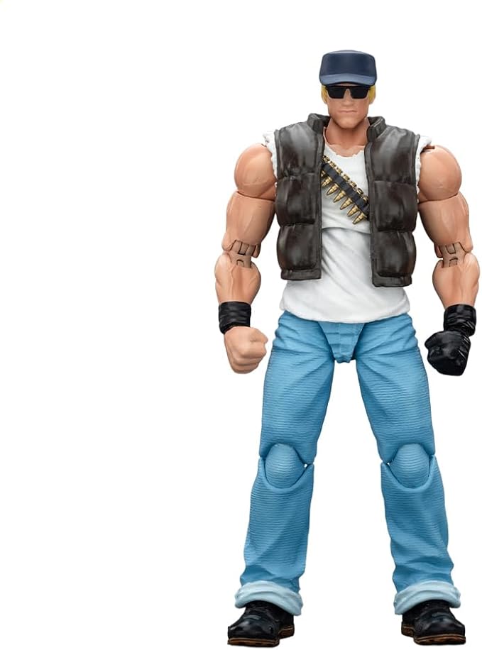 JOYTOY SNK 1/18 Action Figure - KOF'98UM -Ikari Warriors Team-Clark Still,9.84",Flexible and Posable Collection Model Birthday Gifts for Kids Age15+ JT01727 Pre Order