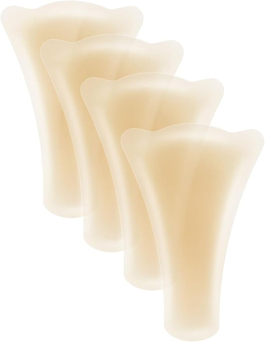 4-Pack Camel Toe Concealer Cover Silicone Camel-Not Underwear for Women Panty Liners Reusable