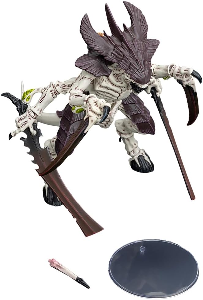 JOYTOY 1/18 Action Figure Warhammer 40,000 Tyranids Hive Fleet Leviathan Tyranid Warrior with Boneswords 2 Collection Model Birthday Gifts JT8766