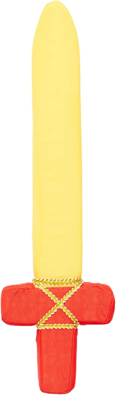 Sarah's Silks Red Foam Sword Toy for Kids 17" Long | Waldorf Toys for Creative and Pretend Play | Sword for Halloween, Parties, and Costume Accessories | Dress up as a Ninja, Pirate, or Knight