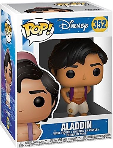 POP Disney Aladdin: Aladdin Funko Vinyl Figure (Bundled with Compatible Box Protector Case), Multicolor, 3.75 inches