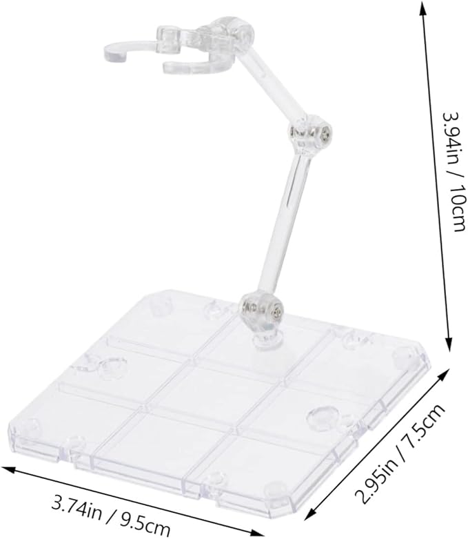 Action Figure Stand Set with Fire Effects - Purple & Blue Display Holder for 6-12 Inch Models Easy Assembly and Sturdy Support