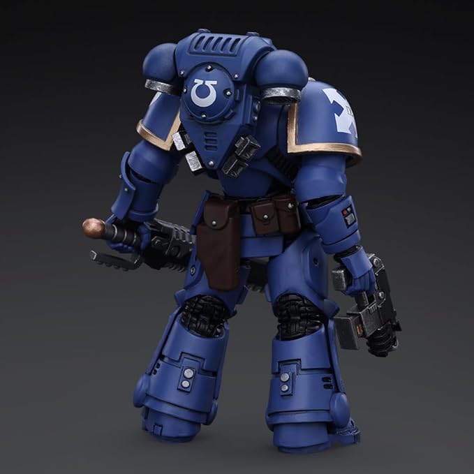 JOYTOY Action Figure 1/18 Warhammer 40,000 Space Marines Ultramarines Outriders Brother Catonus Collection Model Birthday Gifts 4.8 Inches