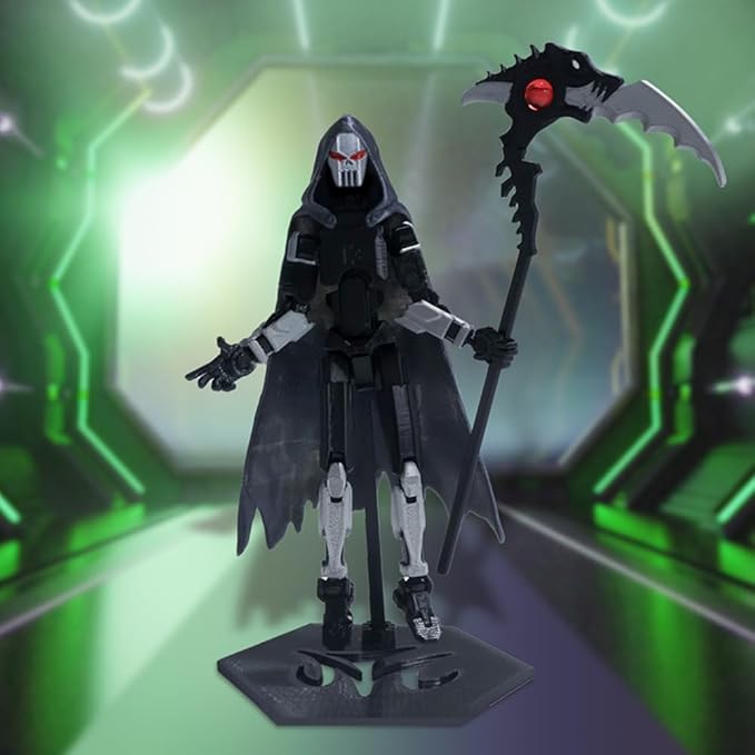 T13 Action Figure,3D Printed Titans Figure Multi-Jointed Movable ，Titan 13 Nova 13, Best Birthday Festival Gift (Death White)