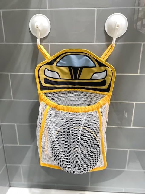 Race Car Bath Toy Set, Toddler Bath Toys, Race car Set, Toddler Gift, Suction Cup Bath Track, 8 Piece Set, Ages 3+, Including Mesh Storage Bag