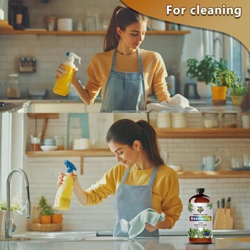 Rosemary Essential Oil, Rosemary Oils, for Diffuser, Office, Humidifier, DIY Candles, Soap, Cleaning, Home, Yoga, Gift, Essential Oil, GV77ZF Rosemary Fragrance Oil - 16 fl oz (480 ml)