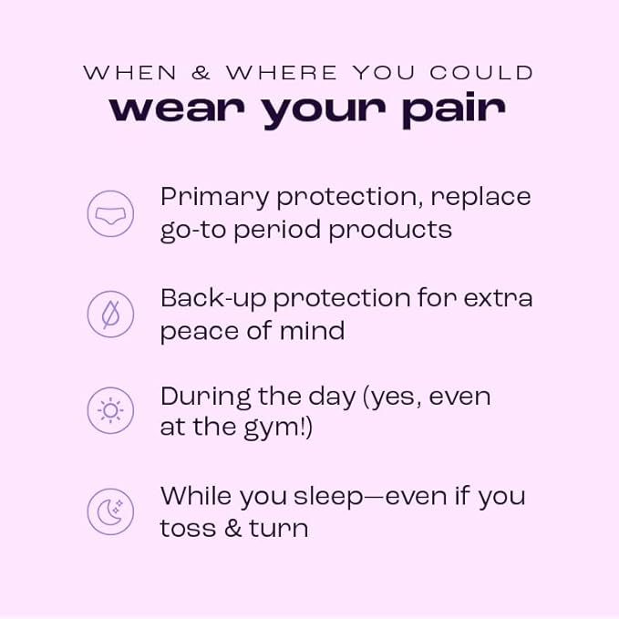 Bambody Absorbent Boxer, Period Underwear for Women - Day and Night Protection - Combortable, Soft, Breathable