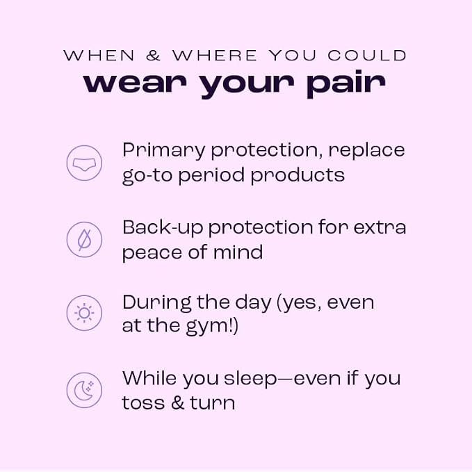 Bambody Absorbent Boxer, Period Underwear for Women - Day and Night Protection - Combortable, Soft, Breathable