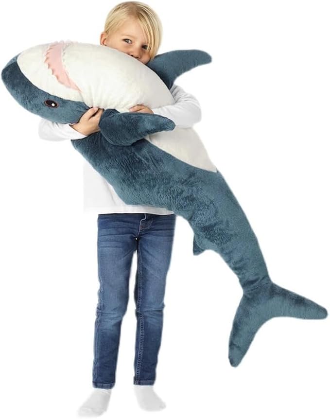 40 inch Shark Stuffed Animal Toy,Stuffed Animal Sharks,Plush Shark Toys,Soft Cushion Pillow Plush Pillow,Room Decoration for Boys and Girls Plushies for Kids