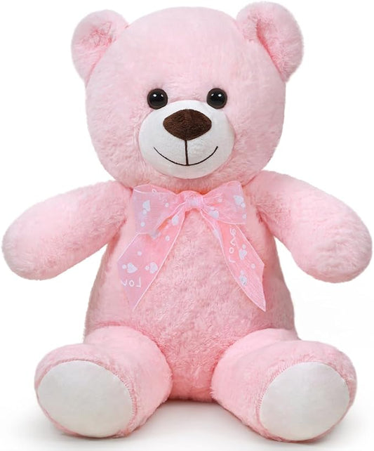 Teddy Bear Stuffed Animal 16'' Small Teddy Bear Gift for Christmas Birthday Pink