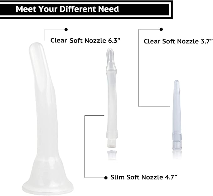 TopQuaFocus 14.5OZ Large Enema Bulb Kit Douche Bulb for Men Women Colon Cleaning Feminine Care Enemas -BPA and Phthalates Free Transparent
