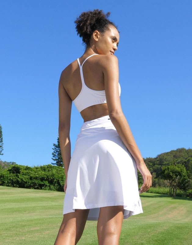 Women's 20" Knee Length Skorts Skirts UPF50+ Athletic Tennis Golf Skirt for Women Casual Summer Skirts
