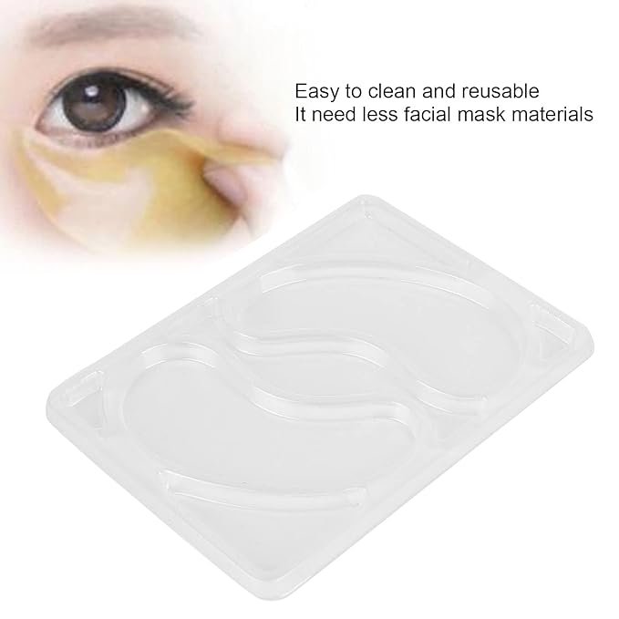 Eye Mask, 5Pcs Reusable Eye Mask Multifunctional Mask Patch Tray Plate Set Reusable Portable Eye Patches for Mask Machine