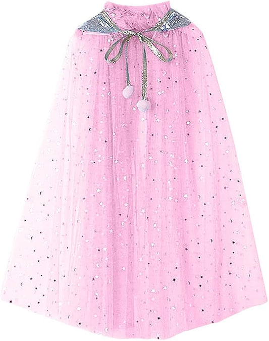 FKKFYY Rainbow Cape Cloak for Girl Princess