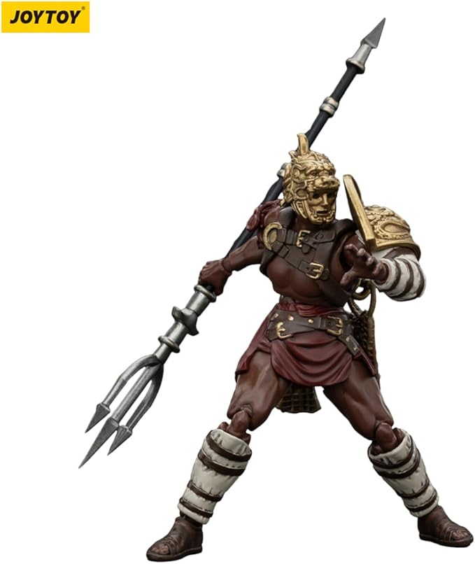 JOYTOY 1/18 Strife Roman Gladiator Retiarius Gladiator Collector's Edition Action Figure-4.25in