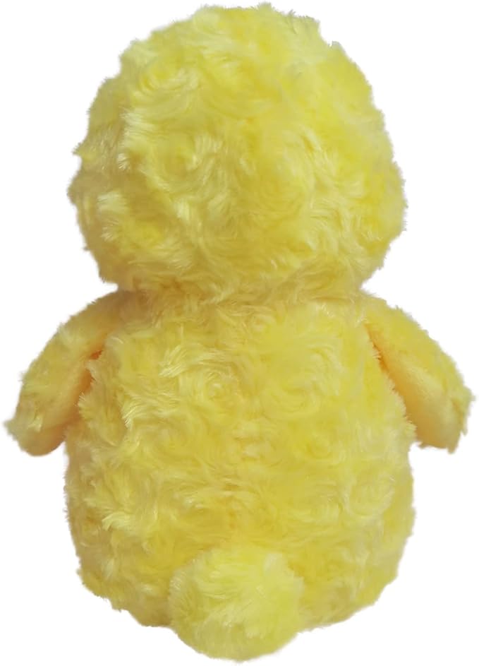 Rose Duck Plush Stuffed Animal, Cute Furry Yellow Duck Toy, Soft Cuddly Plushie Hugger Toy for Boys Girls, Gifts for Kids or Girlfriend, 12 Inches