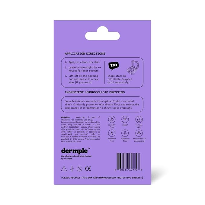 Pimple Patch Color Paper Boxes (72 Count) (Purple)