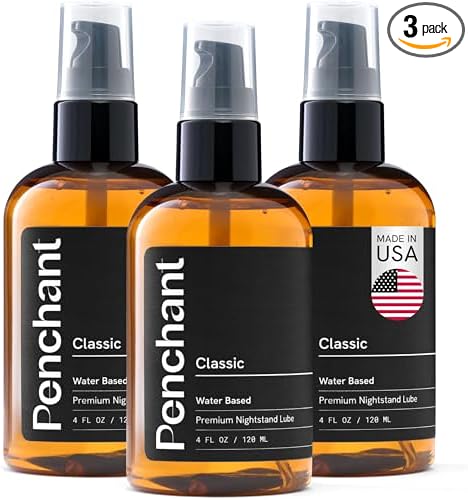 Penchant Classic Water-Based Personal Lubricant for Women and Men – Smooth Clean-Rinsing Personal Lube for Everyday Use - Unscented, Condom Compatible Lube for Sex - Made in USA (12 fl oz)