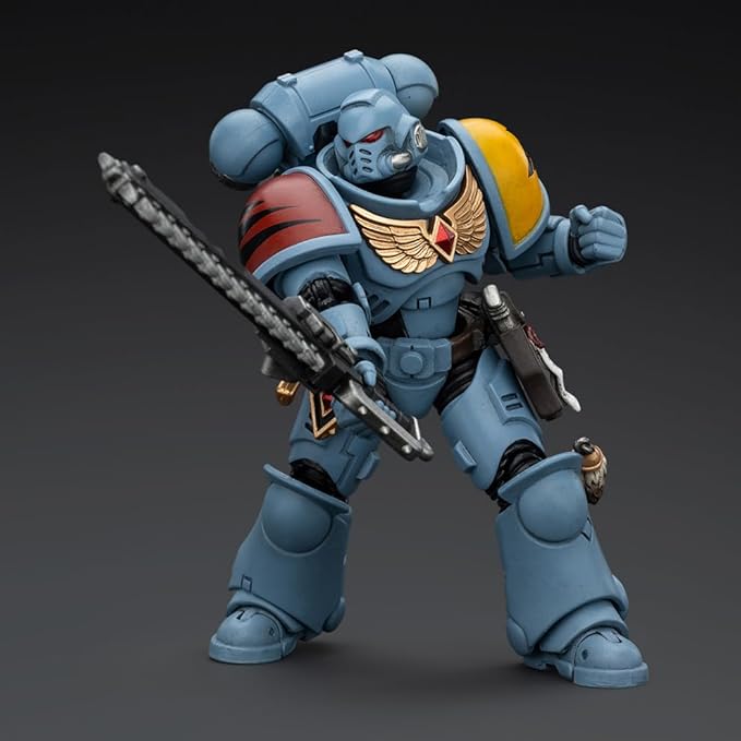 JOYTOY 1/18 Warhammer 40,000 Action Figure Space Wolves Intercessors, Warhammer 40K, Collection Model 4.2inch