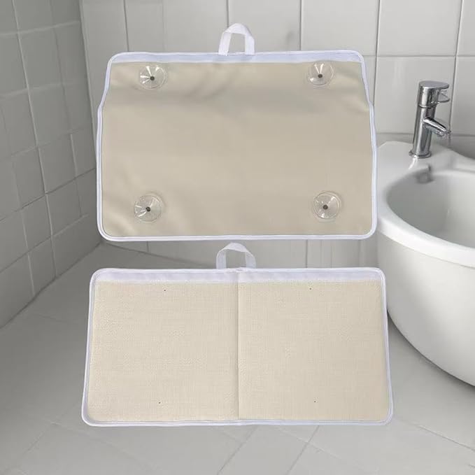 Comfortable Baby Bath Kneeler and Elbow Rest Pad Set,Quick Dry Soft Kneeling Pad,Baby Bathtub Cushion with Toy Organizer for Bathing Infant or Toddler - Grey Green