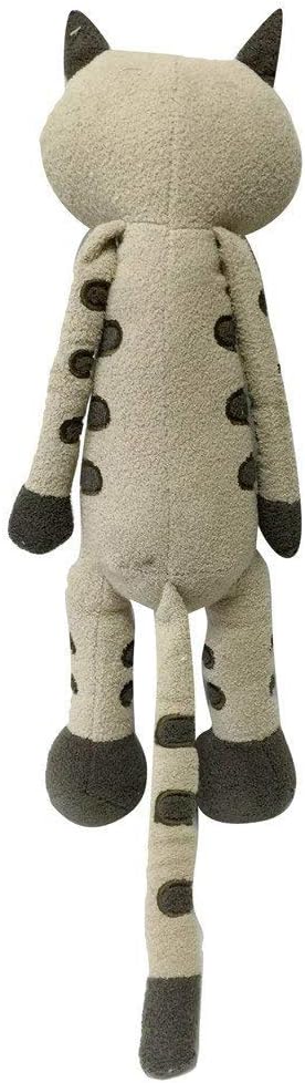 Plush Sitting Taupe Striped Calico Cat, 15"