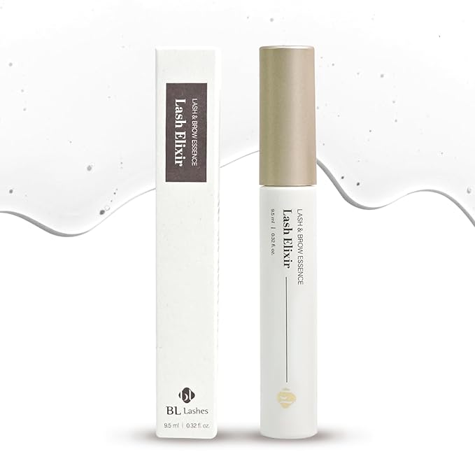 BL Lashes Elixir | 3-in-1 Eyelash Growth Serum with Peptide Complex & Biotin for Longer Fuller Thicker Lashes | Lash Growth Enhancer for Women(0.32 fl oz)