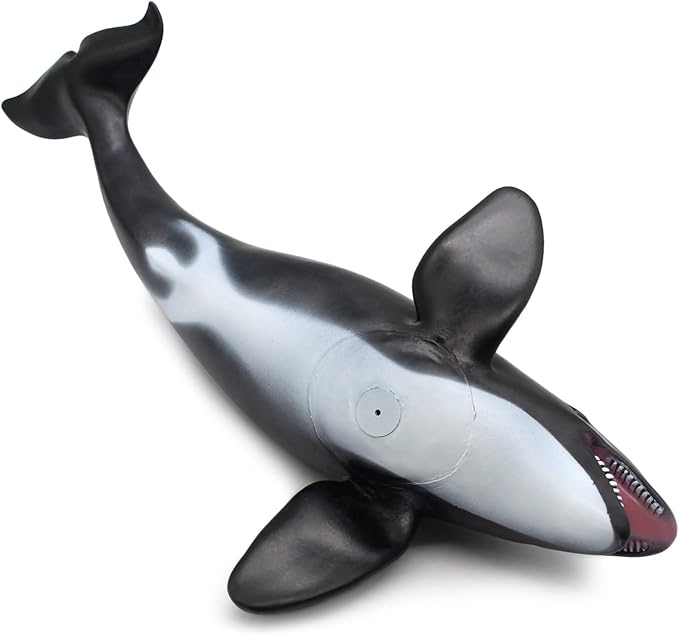 Simulated Ocean Big Animal, One pc 15Inch Soft Filled Rubber Sea Educational Toys (Killer Whale)
