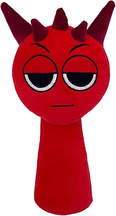 Sprunky Plush Toys Sprunky Wenda and Gray Plushies Sprunky Plushes Soft and Funs Stuffed Toys Dolls for Fans and Friends Birthday for Girls Boys (Red)