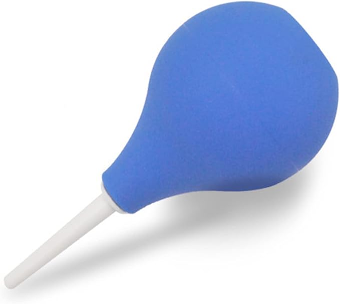 Anal Douche Enema Bulb Vaginal Douche Enema Cleaner for Women’s or Man’s Health -for Water or Coffee Colon Cleansing, Detox and Constipation (Blue, 7.4Ounce)